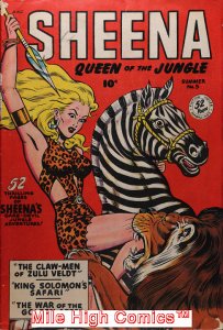 SHEENA QUEEN OF THE JUNGLE (1942 Series)  (FICTION) #5 Very Good Comics Book 