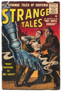 Strange Tales #49 1956- Robot cover- Atlas comics VG