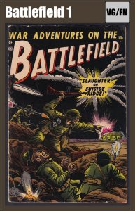Battlefield 1 (1952) VG/FN Golden Age Atlas comic