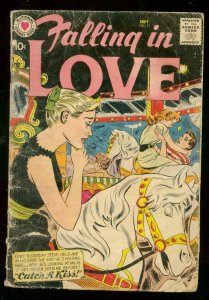 FALLING IN LOVE #21 1958-DC ROMANCE  MERRY-GO-ROUND CVR FR/G