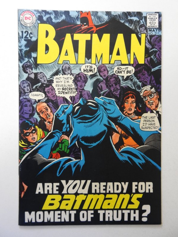 Batman #211 (1969) VF- Condition! ink bc