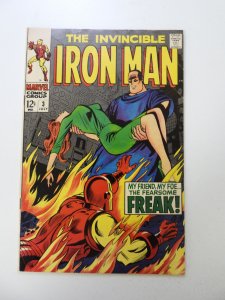 Iron Man #3 (1968) VG condition ink back cover