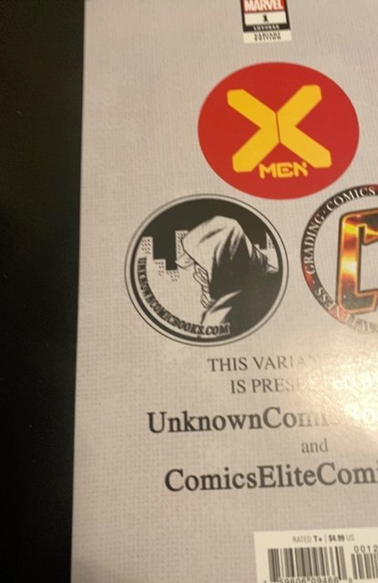 X-Men #1 Unknown Comics & Comics Elite Variant by Lucio Parrillo (2019)