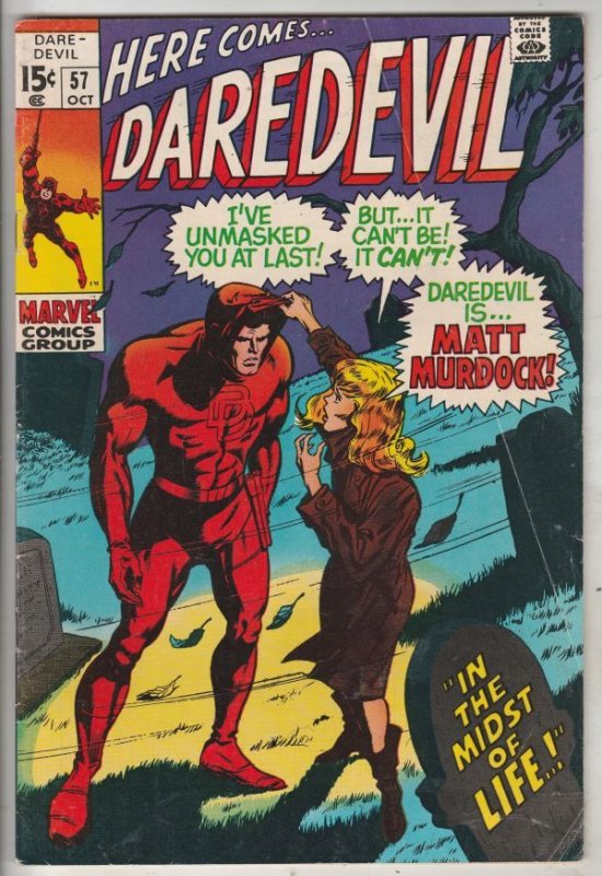 Daredevil #57 (Oct-69) FN+ Mid-High-Grade Daredevil