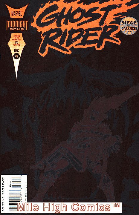 GHOST RIDER  (1990 Series)  (MARVEL) #44 Very Fine Comics Book