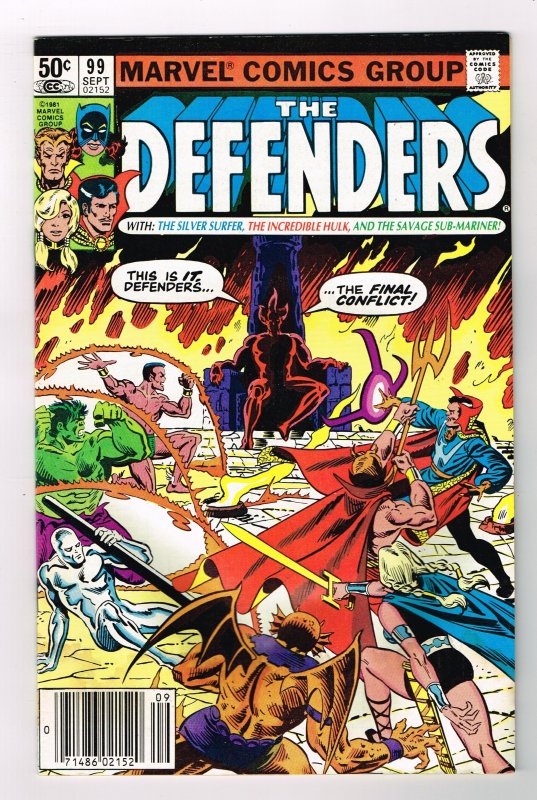The Defenders #99 (1981) - Marvel - Newsstand Copy