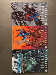 Superman vs. Aliens # 1, 2, 3, full run complete set