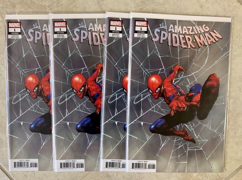 AMAZING SPIDER-MAN #1 | 2018 | LOT OF 4 | OPENA VARIANT | 1:50 | NM