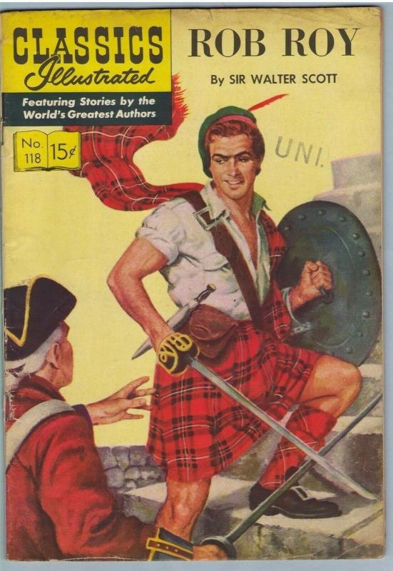 Classics Illustrated 118 (Original) Apr 1954 VG- (3.5)