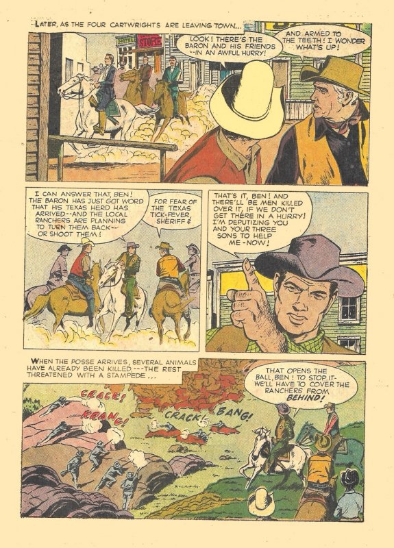 BONANZA #4 (Dell Four Color #1221) (Sept1961) 8.0 VF  TV's Famous Western!