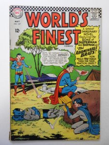 World's Finest Comics #157 (1966) GD Condition centerfold detached