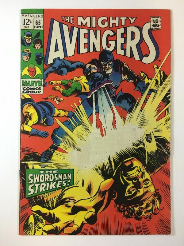 AVENGERS 65 F+ June 1969 Swordsman COMICS BOOK