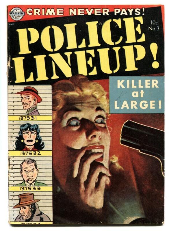 Police Lineup #3 1952- Avon comic book Golden Age Crime VG+