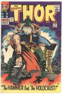 Thor #127 (1966) Classic Thor and Odin cover by Jack Kirby!