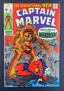 Captain Marvel (1968) #18 VF (8.0) Carol Danvers gains Super Powers Gil Kane Art