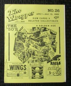 1982 THE WRAPPER Non-Sports Collectibles Fanzine #26 FN- 5.5 Golden Age 1950's