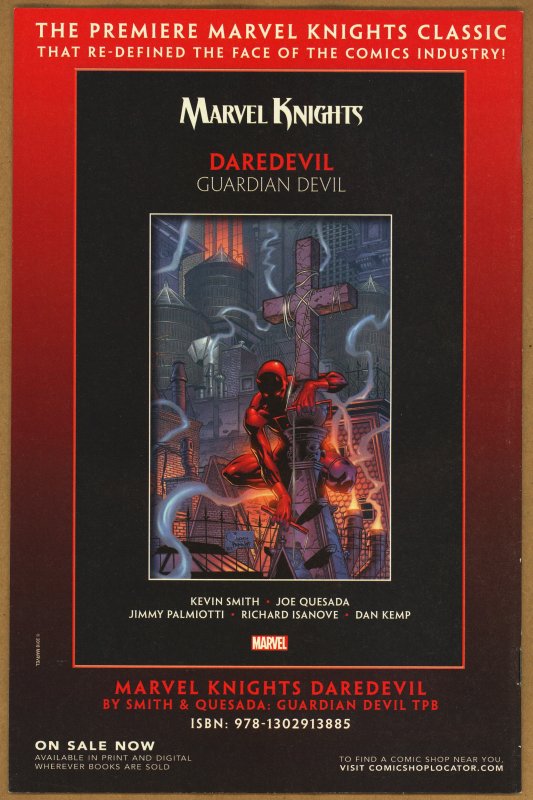 True Believers: Marvel Knights 20th Anniversary: Daredevil (2018) - Maleev Cover