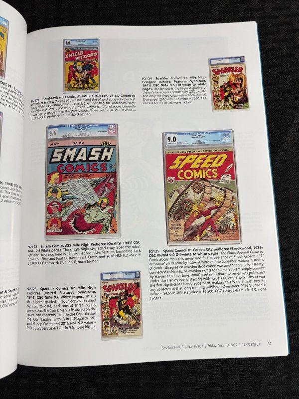 2017 May 18-20 HERITAGE Comics Comic Art 90pg Catalog VF+ 8.5 Mickey Mouse Cover