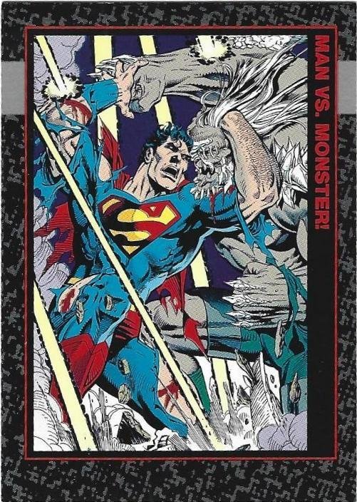 1991 Doomsday: Death of Supermnan #71 Man vs Monster
