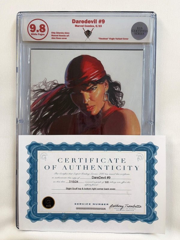 Daredevil (2023) #9 - EGS 9.8 - Alex Ross Timeless Virgin Variant