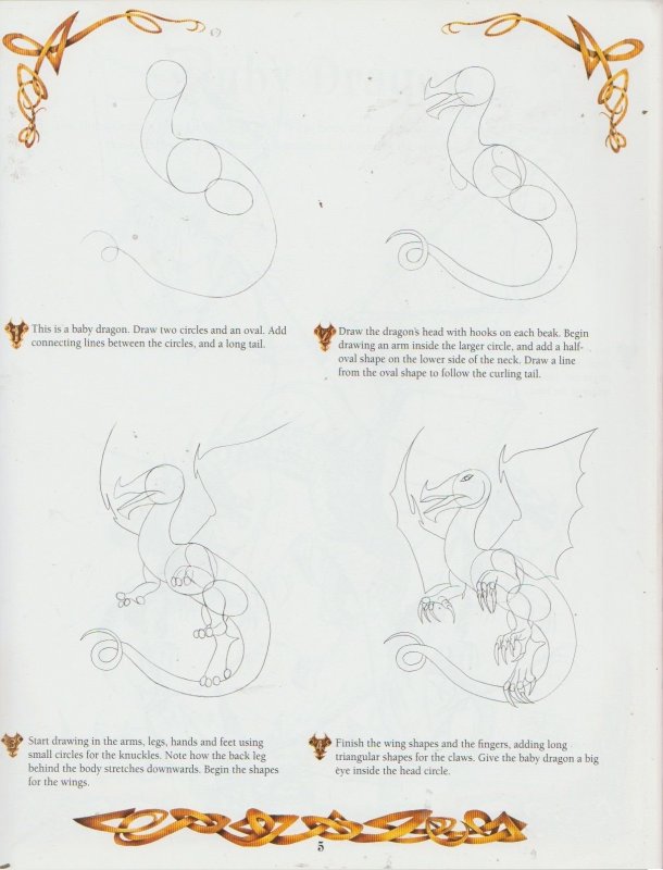 HOW TO DRAW DELTORA DRAGONS BOOK SCHOLASTIC NEW UNMARKED FANTASY STORY ART CONAN