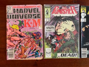 3 Marvel Comic Books Punisher # 9 16 + Universe # 6 Hulk Thor Iron Man 64 J817