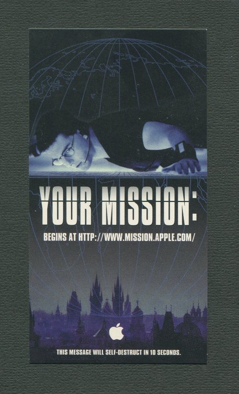 1996 Apple Mission:Impossible Promo Card (Tom Cruise) MINT