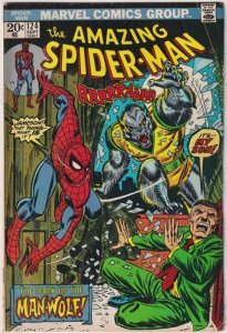 The Amazing Spider-Man #124 (1973) 1st appearance Man-Wolf