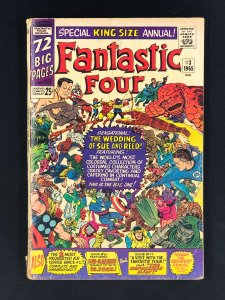 Fantastic Four Annual #3 (1965) GD Sue Storm, Reed Richards Wedding