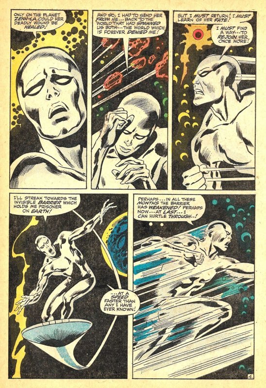 SILVER SURFER #12 (Jan1970) 6.0 FN  John Buscema! Here Comes the ABOMINATION!