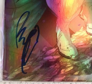 ?WHITE WIDOW #7~JAMIE TYNDALL~HOLOFOIL METALLIC INK CVR~POWELL SIGNED w/COA ?