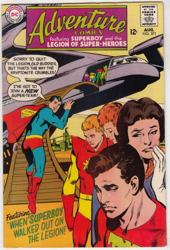 Adventure Comics #371 (Aug-68) NM- High-Grade Legion of Super-Heroes, Superboy