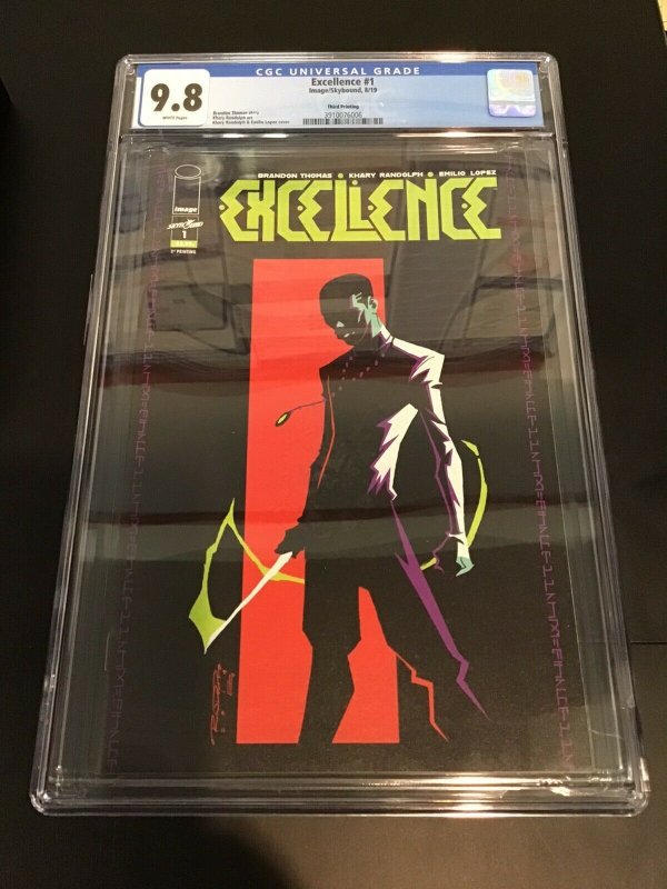 EXCELLENCE #1 CGC 9.8 WHITE PAGES 3RD PRINT - ONLY 9.8 IN CGC!!!