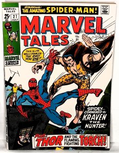 Marvel Tales #27 Spider-Man Thor Human Torch Marvel Comics 1970 FN        EB917