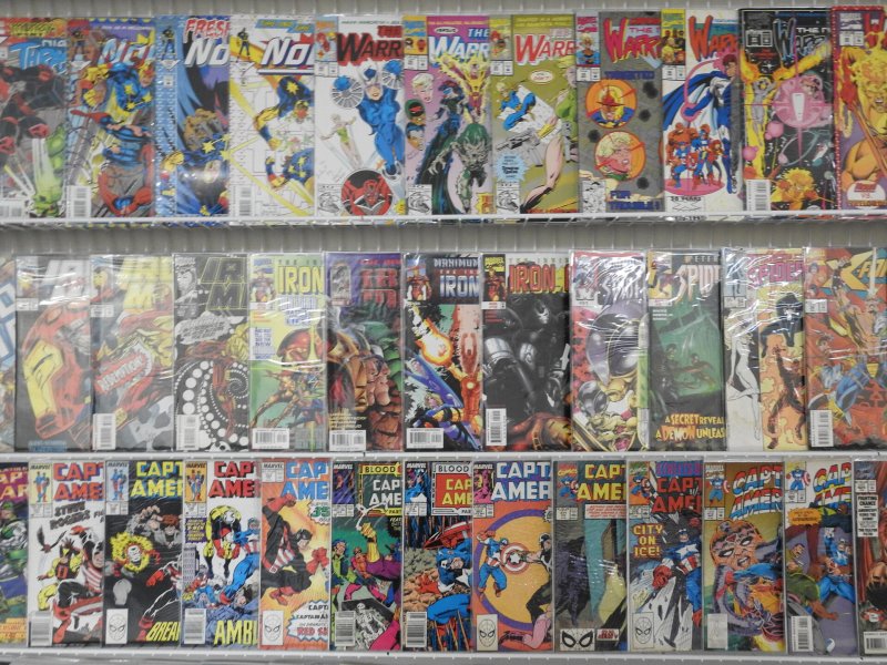 Huge Lot 150+ Comics W/ Hulk, Iron man, Captain America+ Avg VF- Condition!
