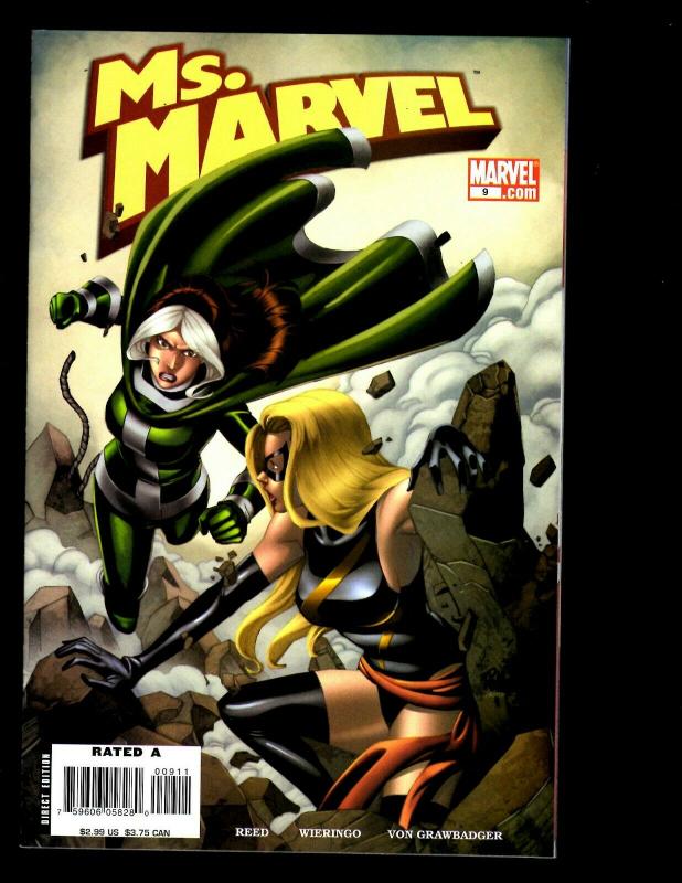 Lot Of 9 Ms. Marvel Comics 2 3 4 5 6 7 8 9 10 Civil War feat. Rogue Warbird SM1