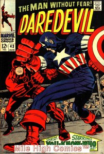 DAREDEVIL  (1964 Series)  (MAN WITHOUT FEAR) (MARVEL) #43 Very Fine Comics Book