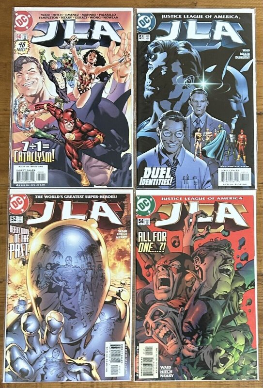 JLA #50,51,52,54 Justice League Waid 2001 NM