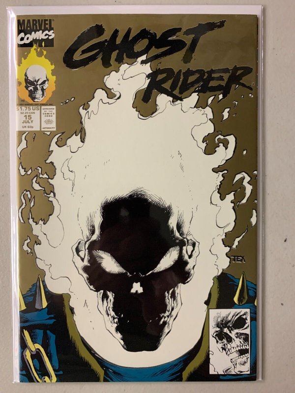 Ghost Rider #15 reprint glow in the dark cover 8.0 (1991)