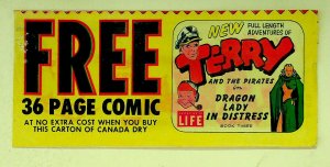 Terry and the Pirates Coupon for Free Comic from Canada Dry Purchase - 1955