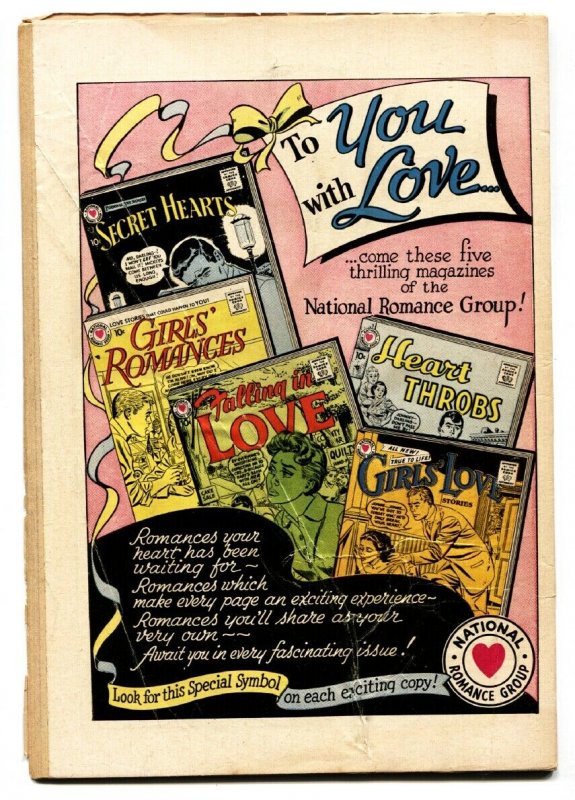 GIRLS' ROMANCES #47 1957-DC COMICS-James Dean cover-comic book