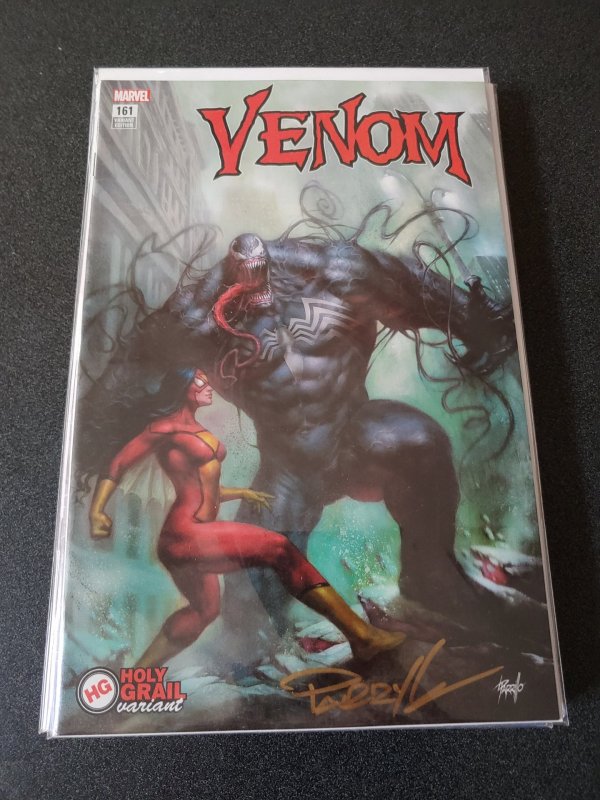 VENOM #161 SCORPION COMICS VARIANT SIGNED BY LUCIO PARRILLO WITH COA