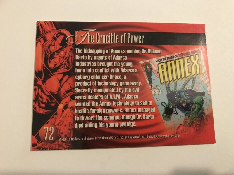 ANNEX #72 card : Marvel Annual 1995 Flair; NM/M; Spider-Man