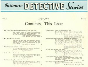 Intimate Detective Stories #6 8/1940-sin shanty-violent-pulp thrills-FN/VF