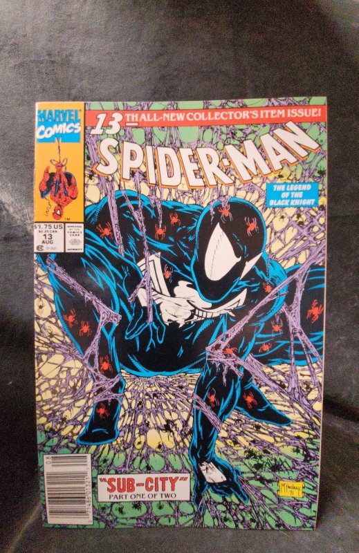 Spider-Man #13 w/ Spider-Man vs. Venom trading card(1991)