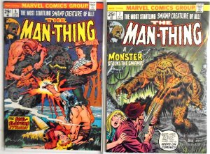 *Man-Thing v1 (1974) 6nm-* 7nf* Ploog Art on both