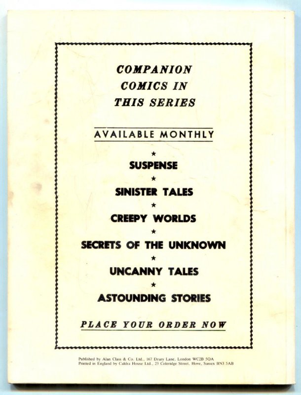 Sinister Tales #227- British comic- Wally Wood VG