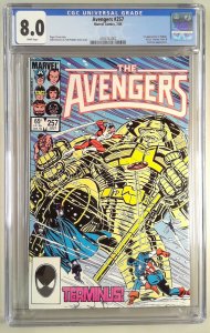 AVENGERS 257 CGC 8.0 1ST APPEARANCE NEBULA (SLAB GRADE)