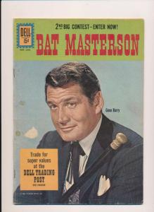 Dell Comics BAT MASTERSON (Gene Barry Photo Cover) #9 GD/VG 1962 (B21) 