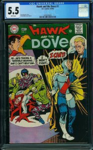 Hawk and The Dove #1 (1968) CGC 5.5 FN-